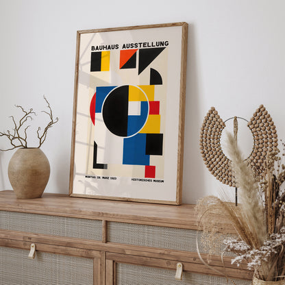 Retro Bauhaus Museum Poster Print