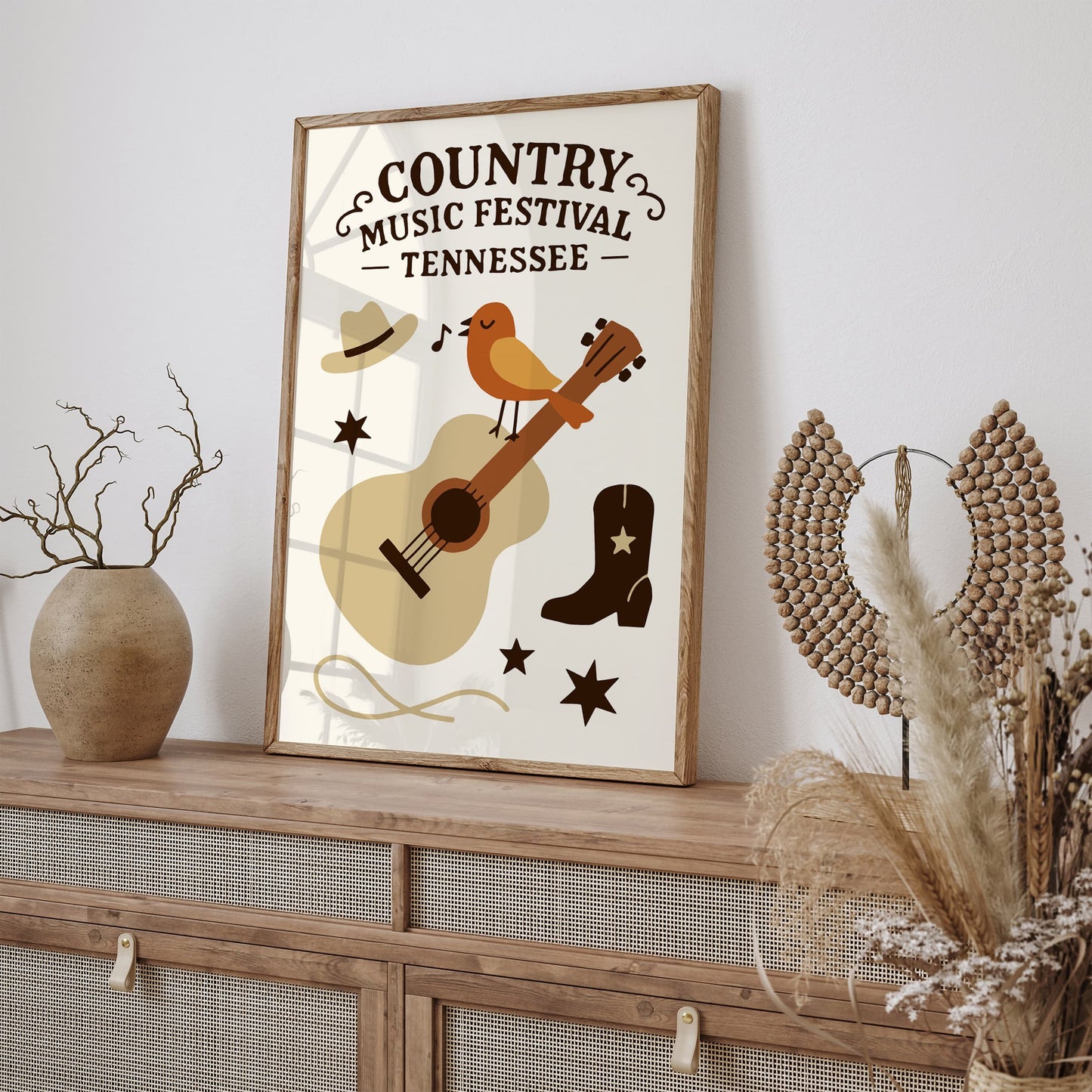 Country Music Festival Poster - Tennessee Art Print