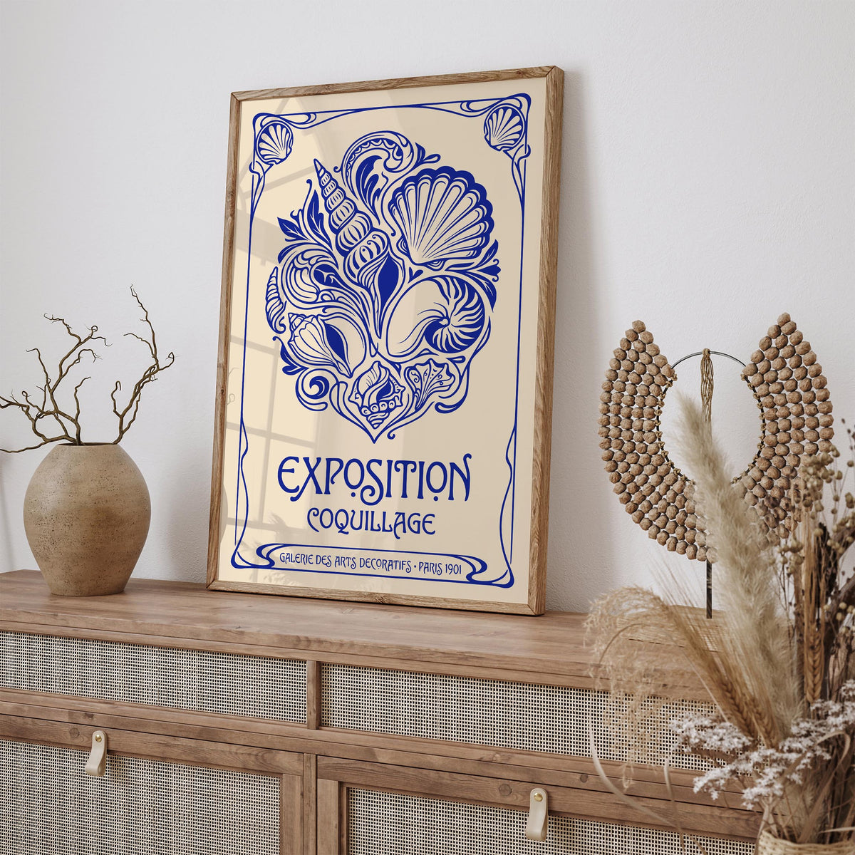 Vintage Seashells Exhibition Poster