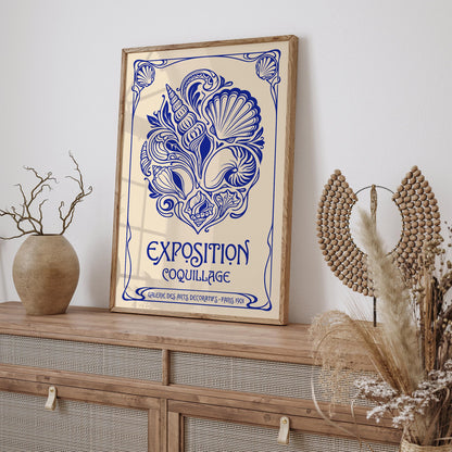 Vintage Seashells Exhibition Poster