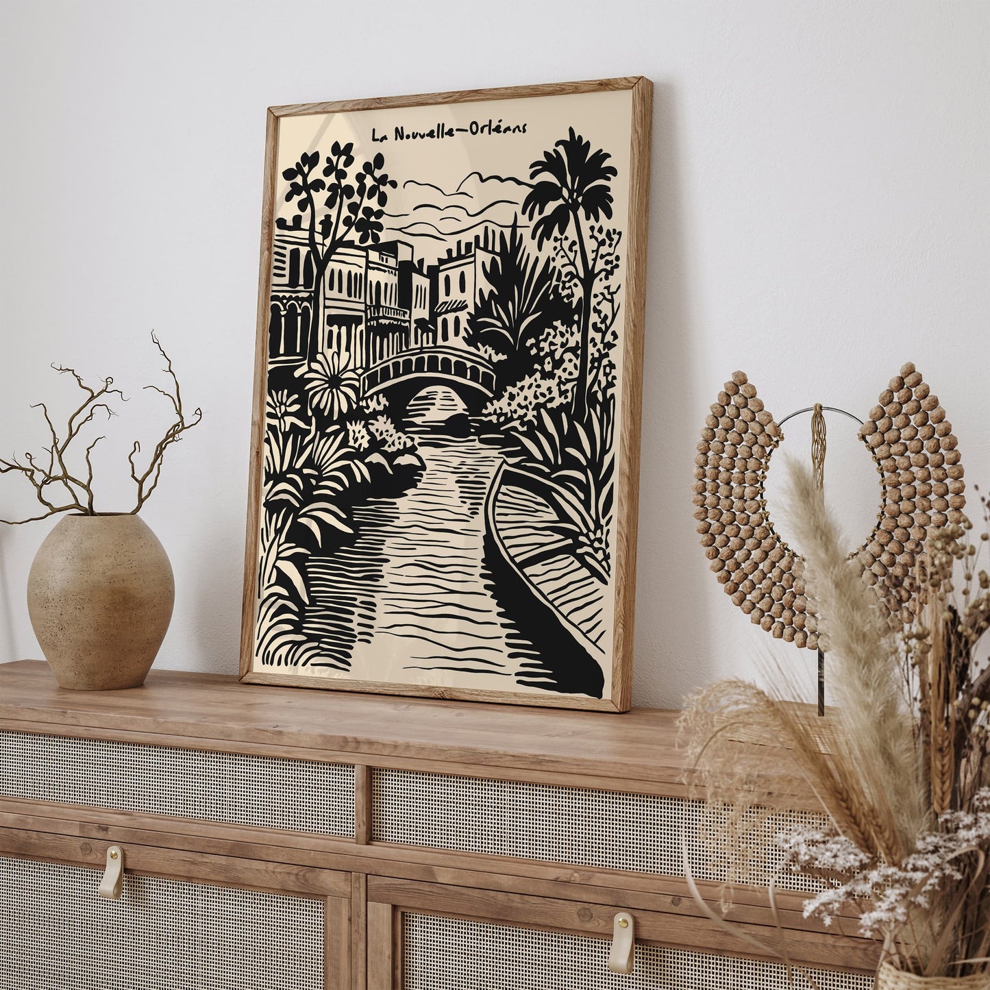 New Orleans Travel Cityscape Poster