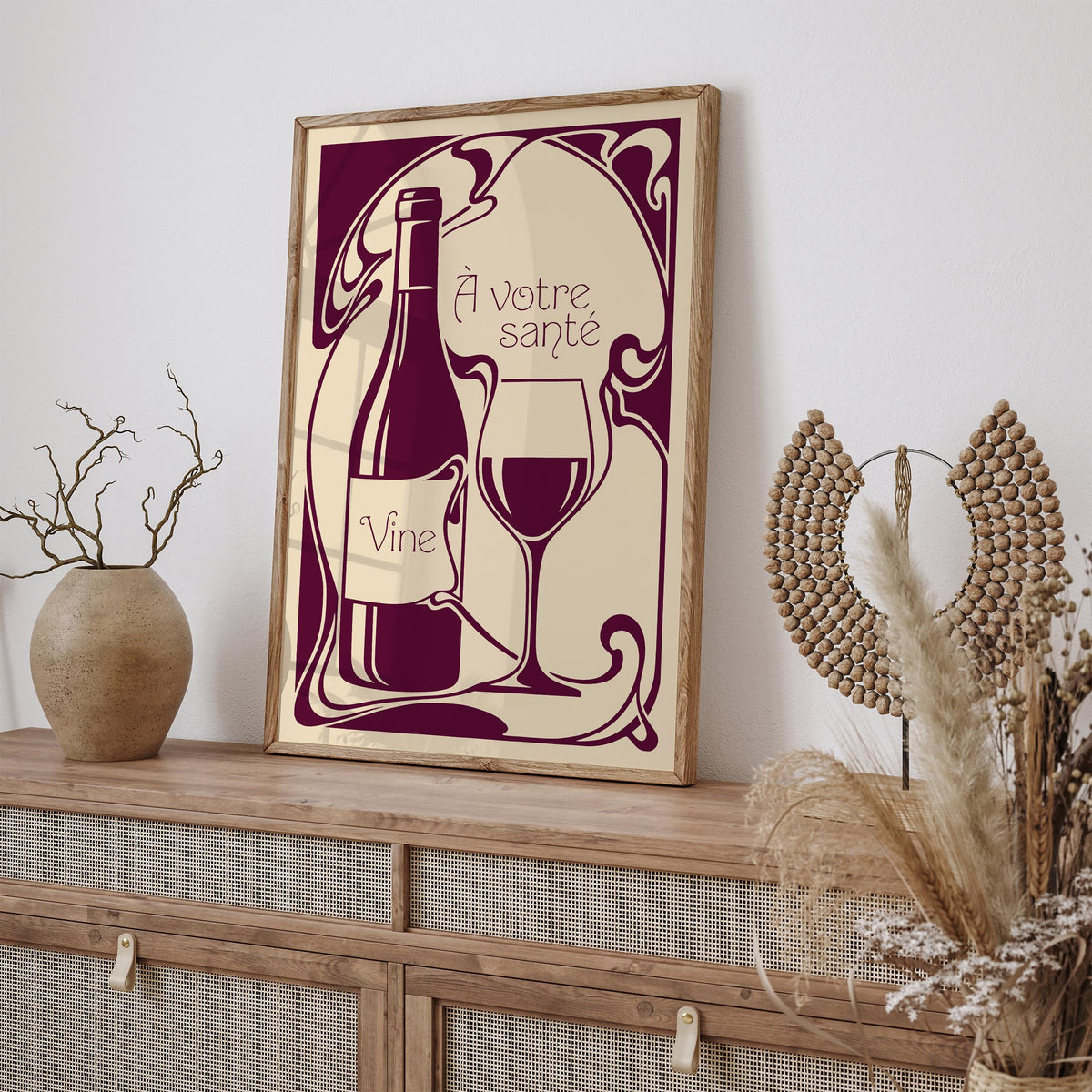 French Wine Kitchen Poster