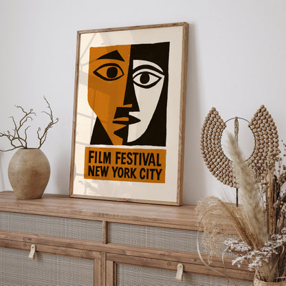 Film Festival New York City Poster - Vintage Style Movie Poster