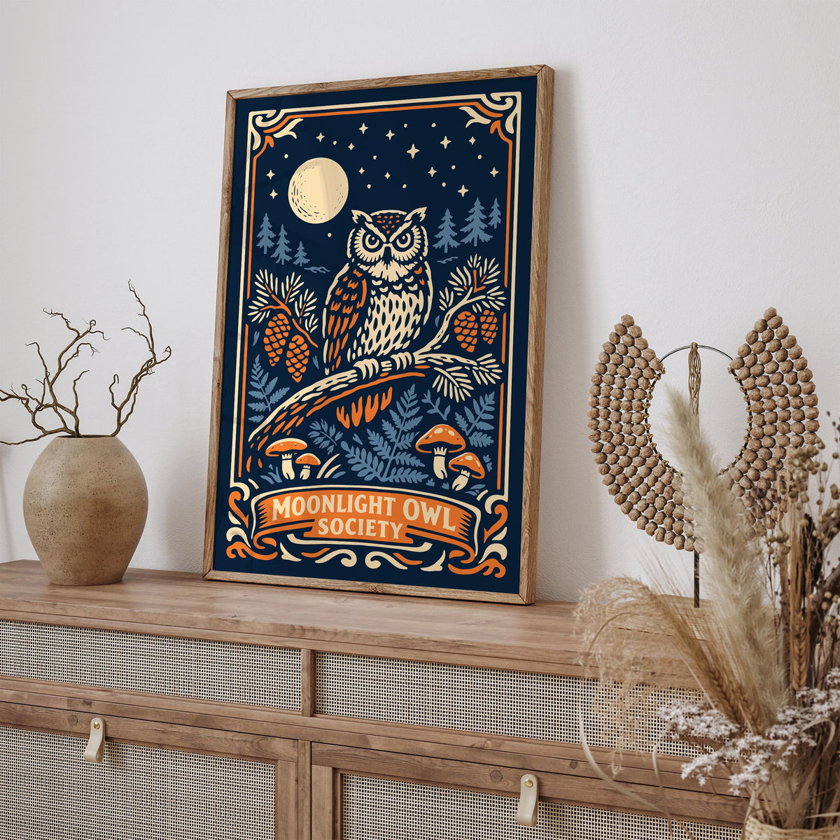 Moonlight Owl Society Poster