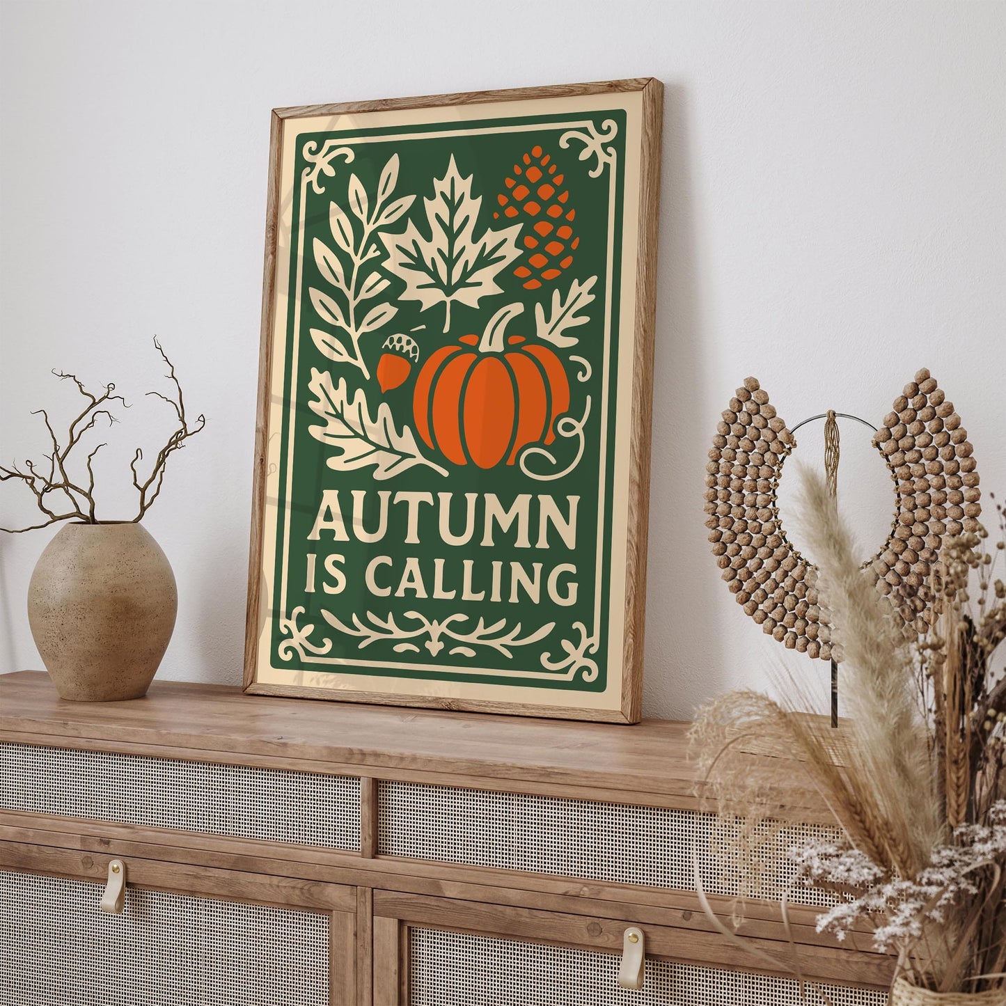 Autumn is Calling Poster - Cozy Autumn Home Decor