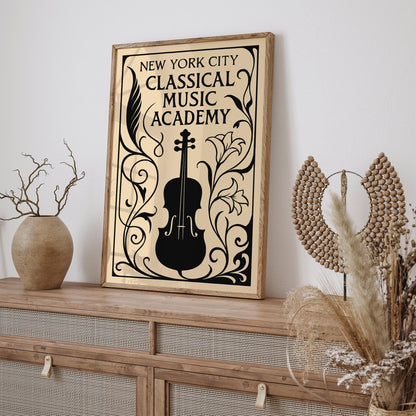 NYC Classical Music Academy Art Poster