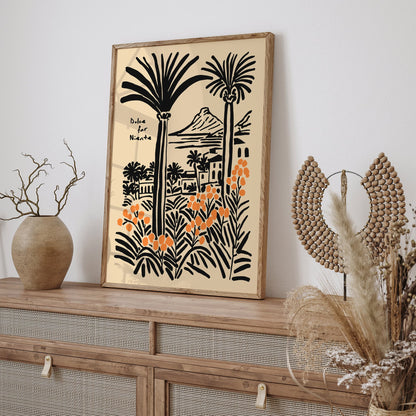 Dolce far Niente Tropical Landscape Poster