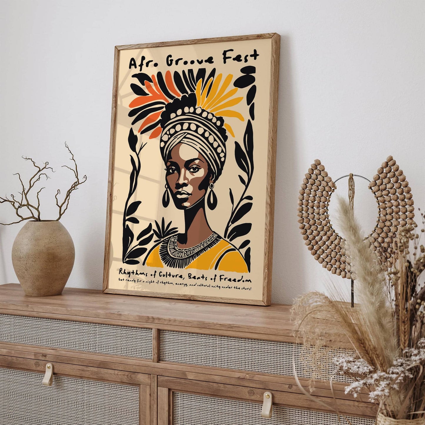 Afro Groove Fest Music Poster