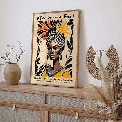 Afro Groove Fest Music Poster