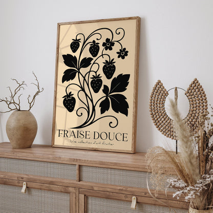 French Strawberry Poster