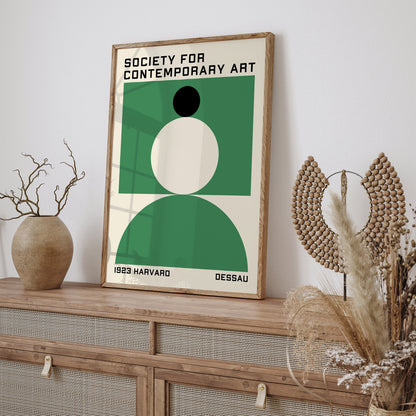 Dessau Harvard BAUHAUS Poster - Minimalist Wall Art