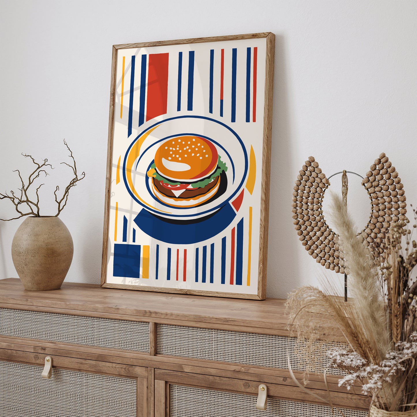 Retro Cheeseburger Poster