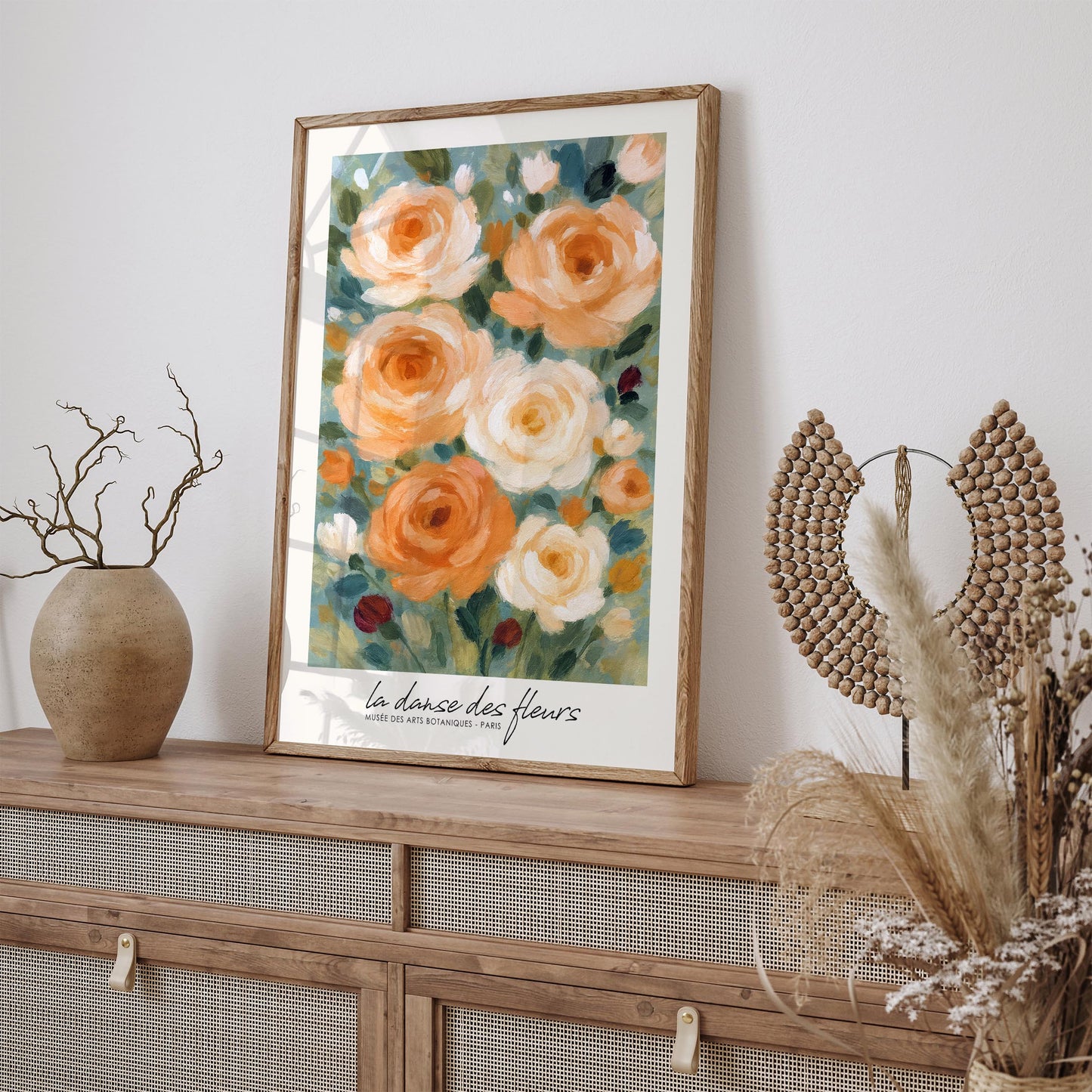 La Danse Des Fleurs Poster - French Botanical Wall Art
