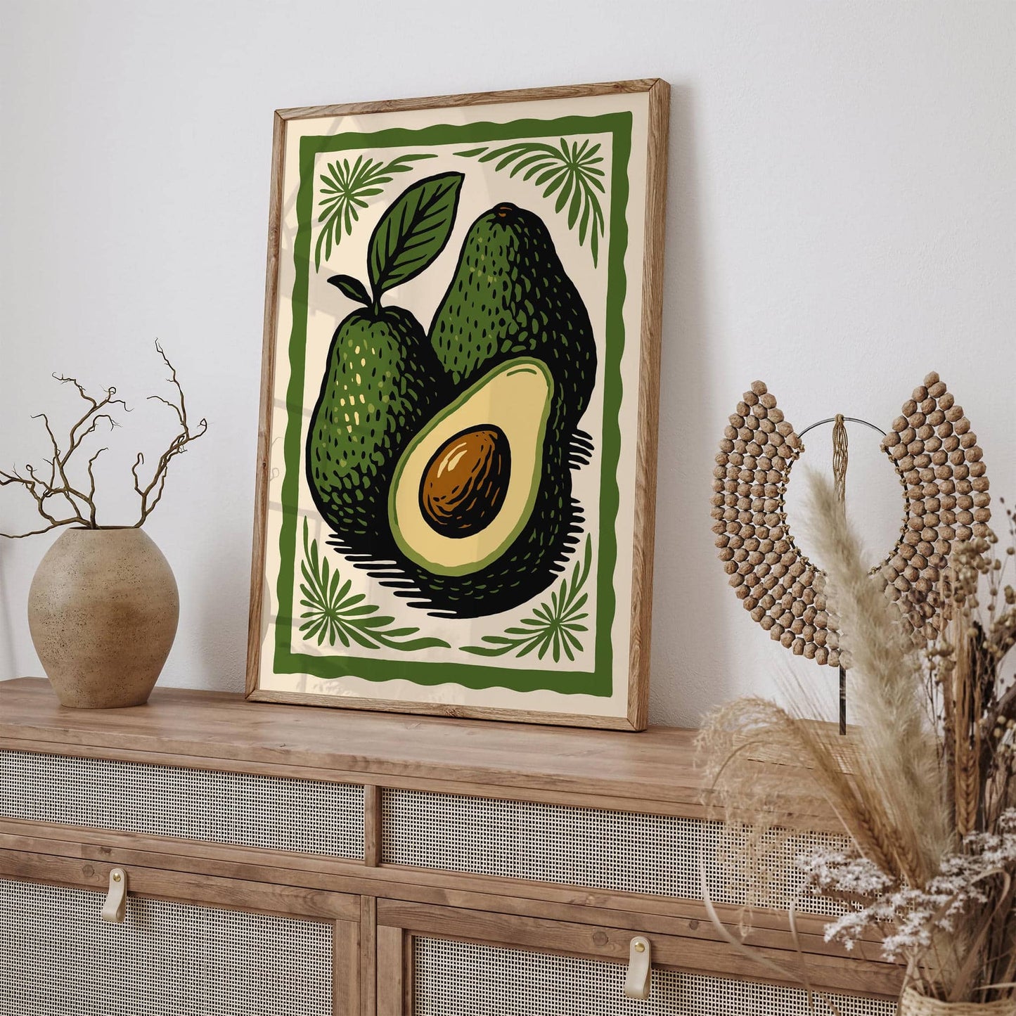 Green Avocado Kitchen Poster