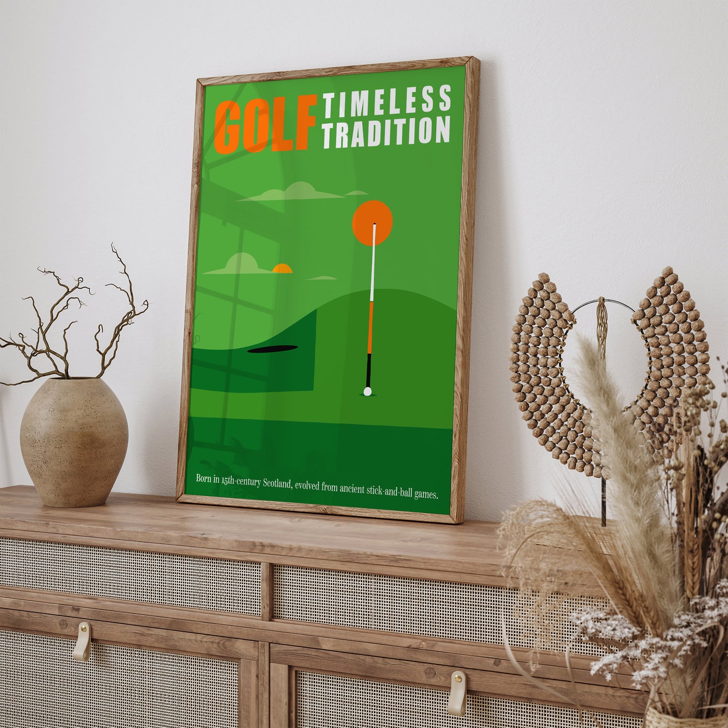 Minimal Golf Quote Poster