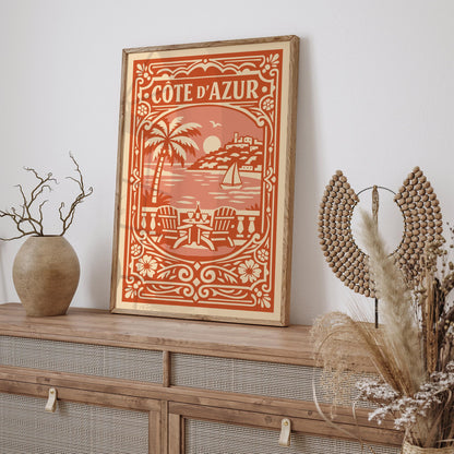 Côte d’Azur Poster - Travel Wall Art