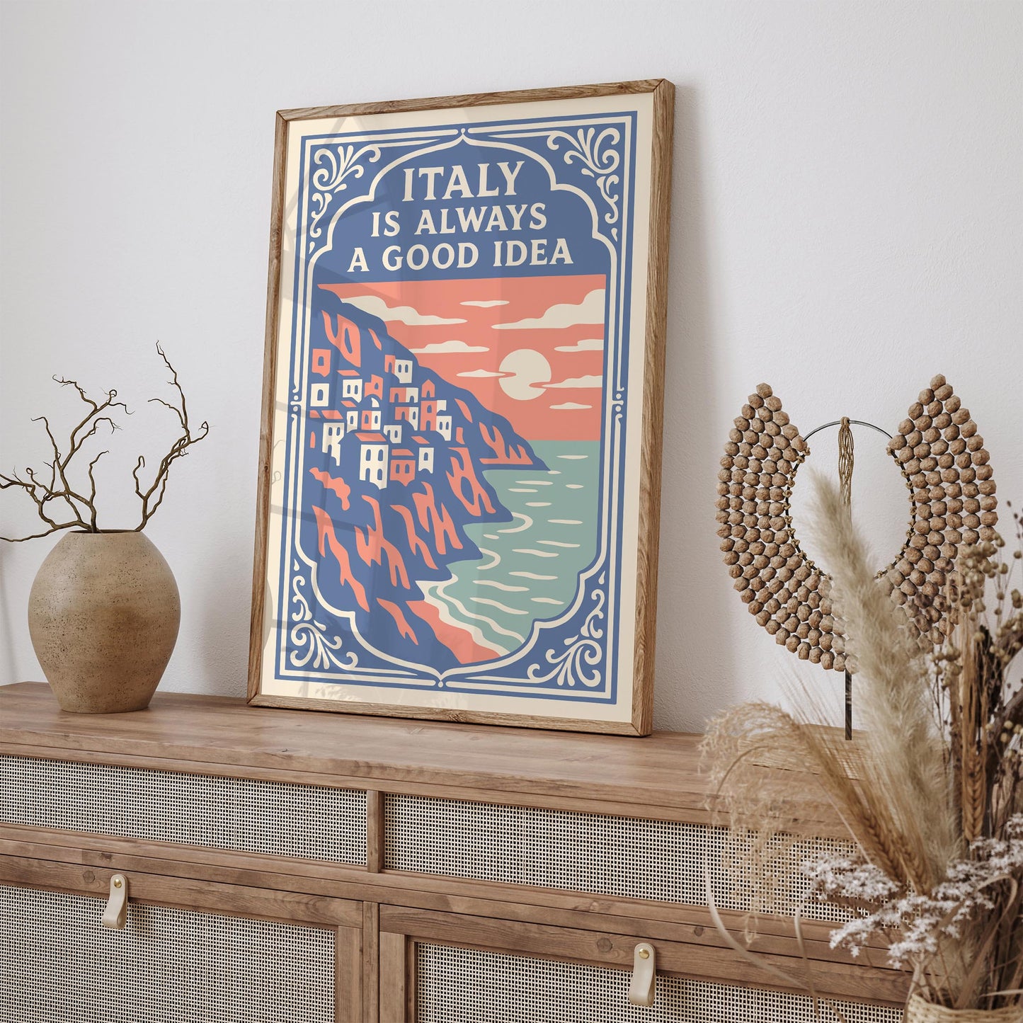 Italy is Always Good Idea Poster - Honeymoon Gift Idea