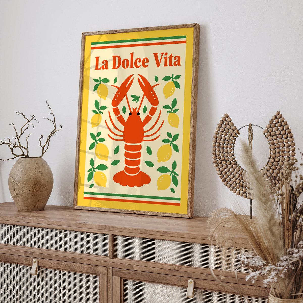 La Dolce Vita Lobster Poster