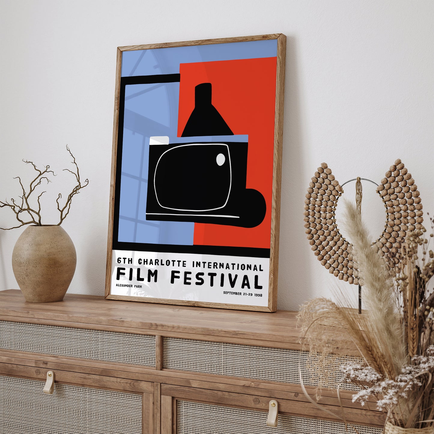 Charlotte Film Festival Vintage Poster