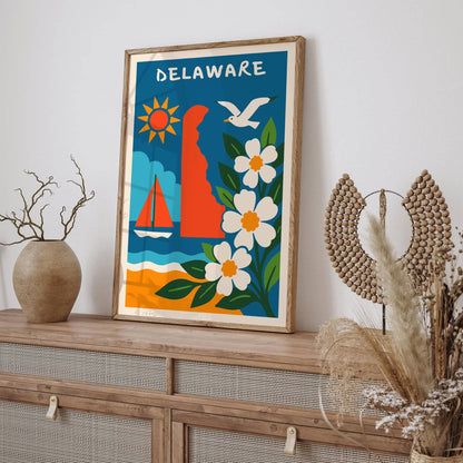 Delaware State Travel Poster