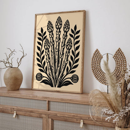 Asparagus Vintage Style Kitchen Art Print