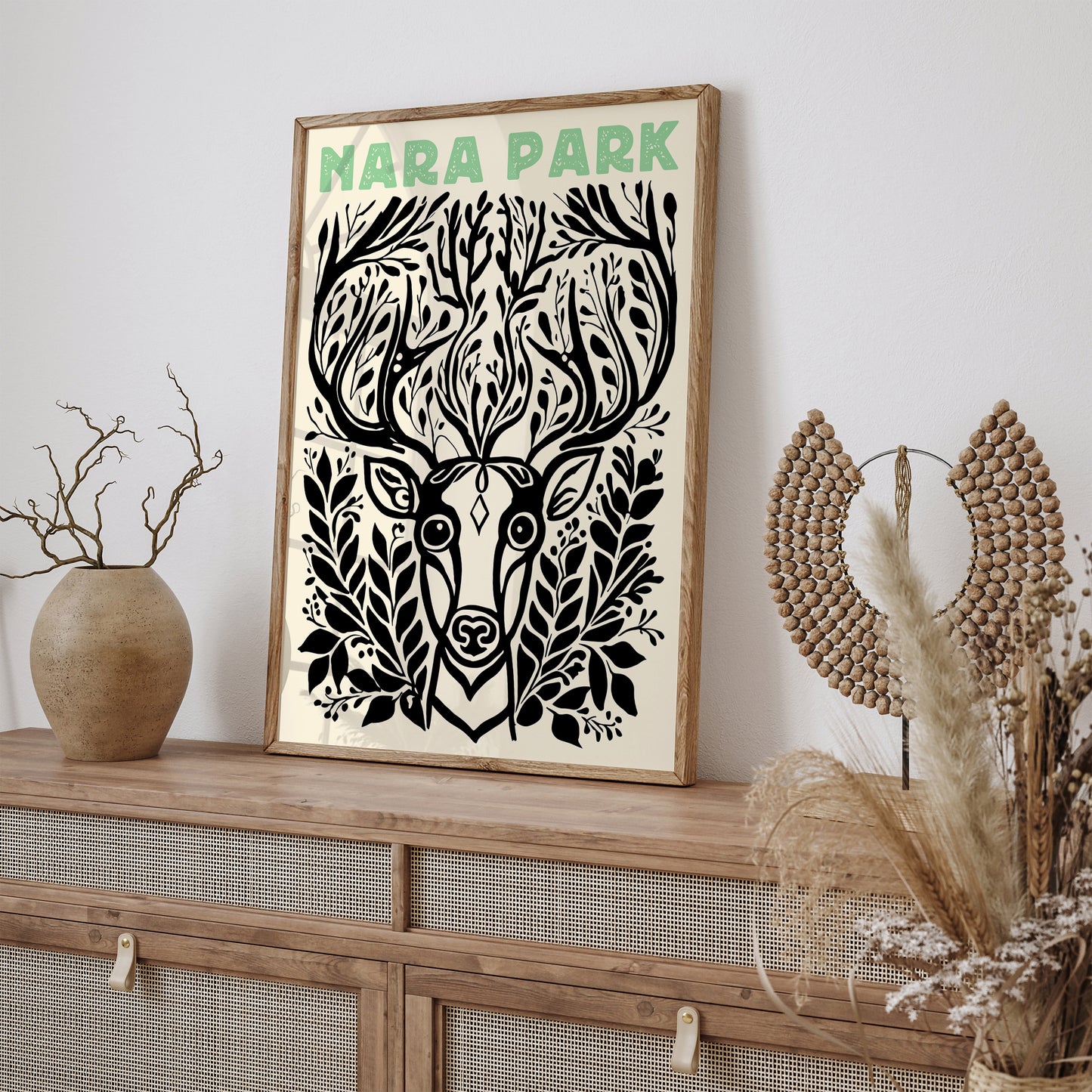 Nara Park Japanese Deer Poster