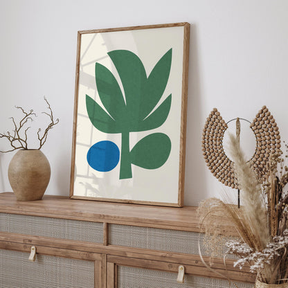 Abstract Palm Tree Poster