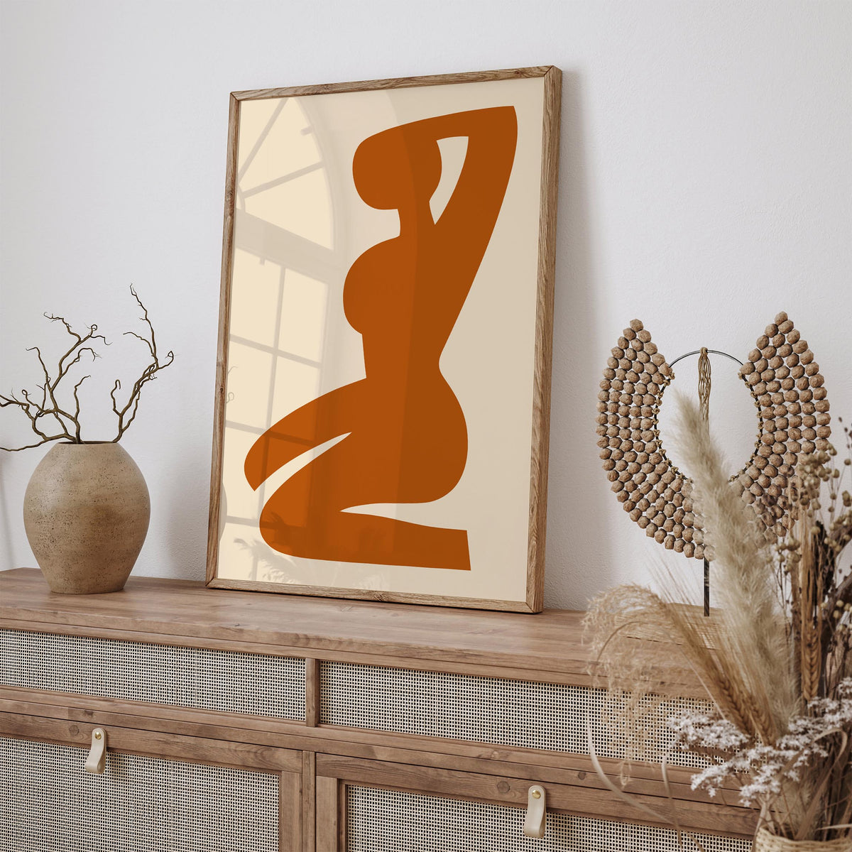 Abstract Woman Silhouette Art Poster