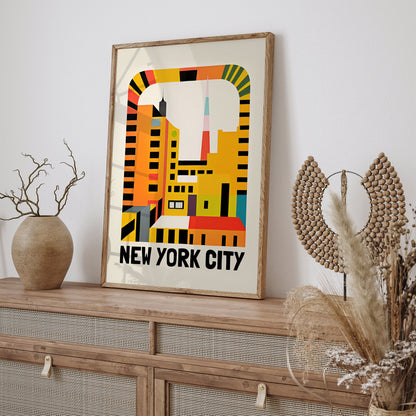 New York City Minimal Art Print