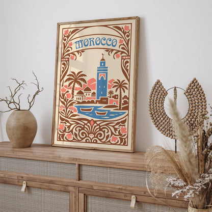 Morocco Travel Poster