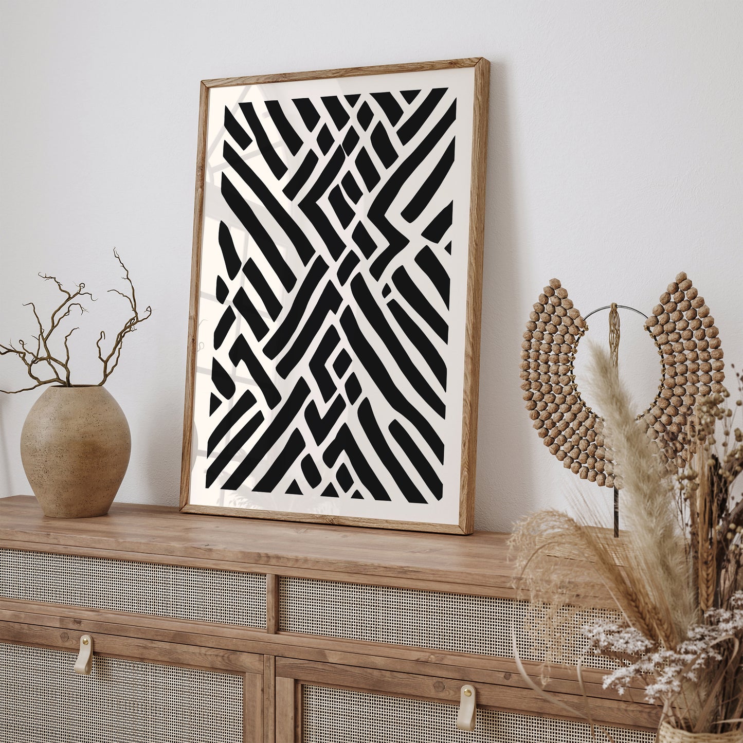 Black and White Modern Print