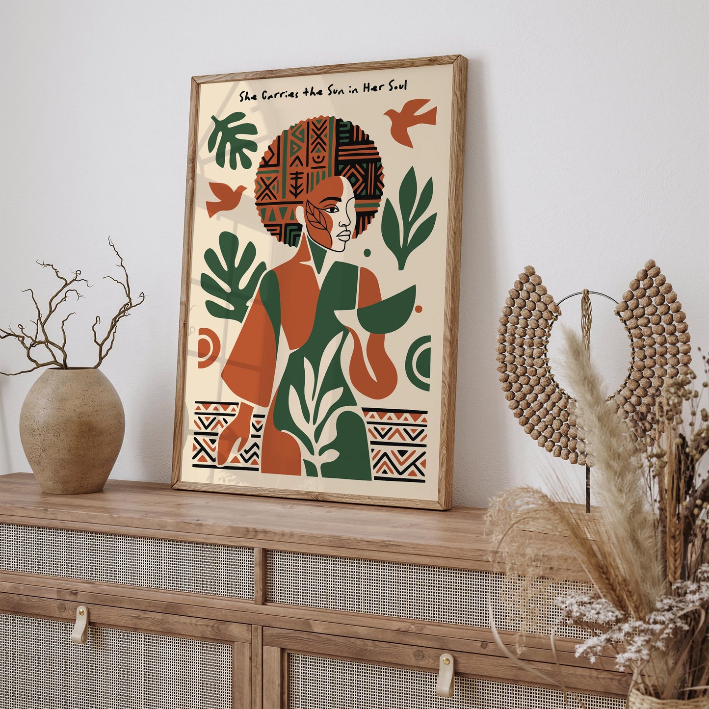 Afrohemian Woman Quote Poster