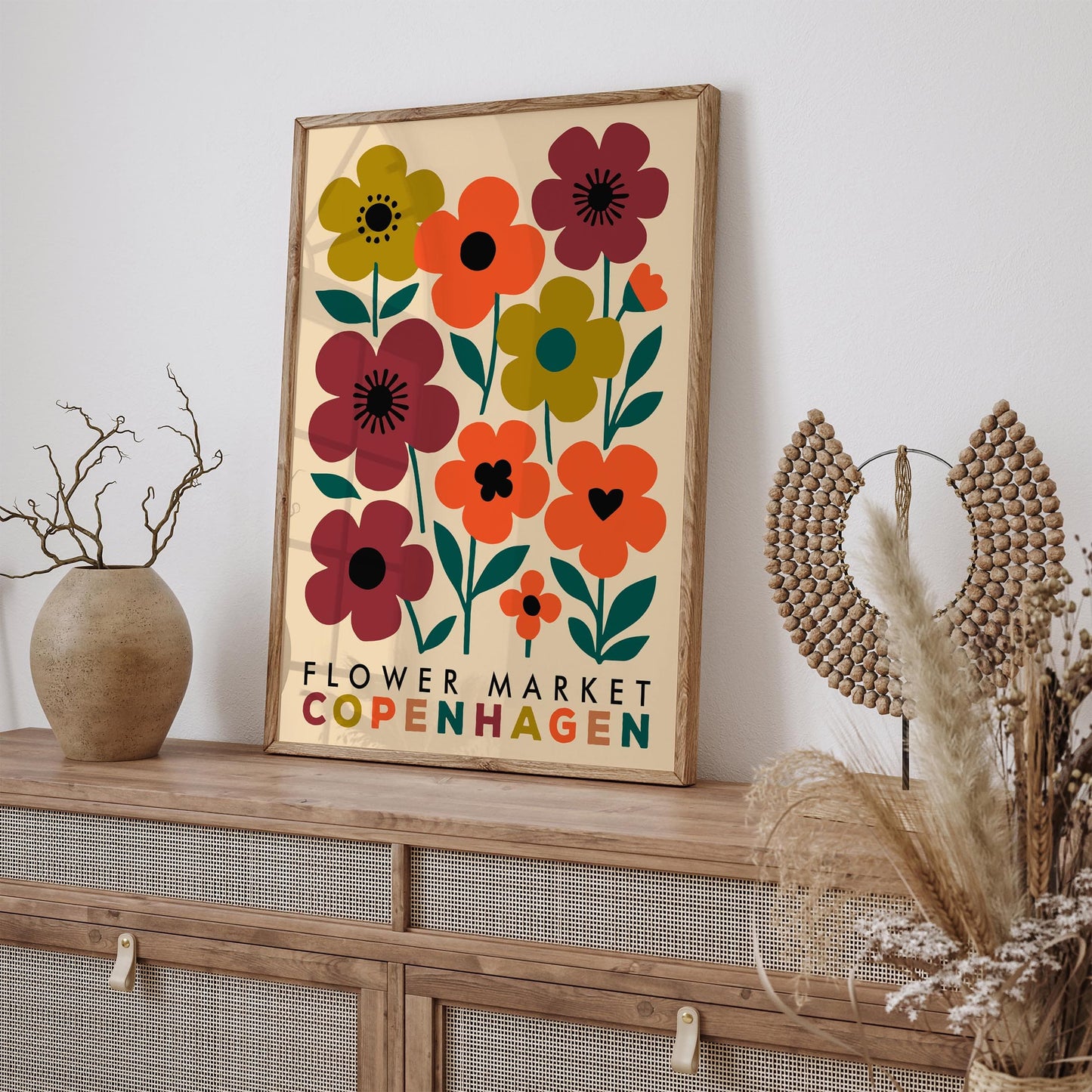 Copenhagen Flower Market Poster