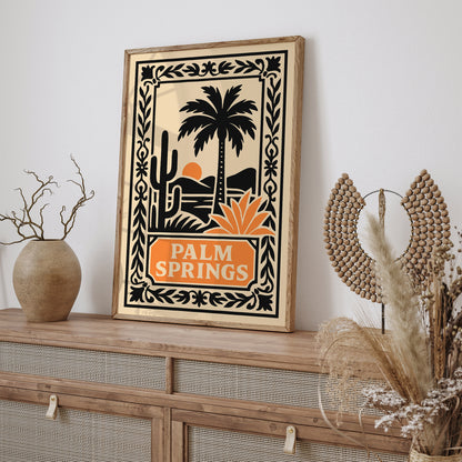 Palm Springs Travel Art Print - Landscape Wall Art Poster