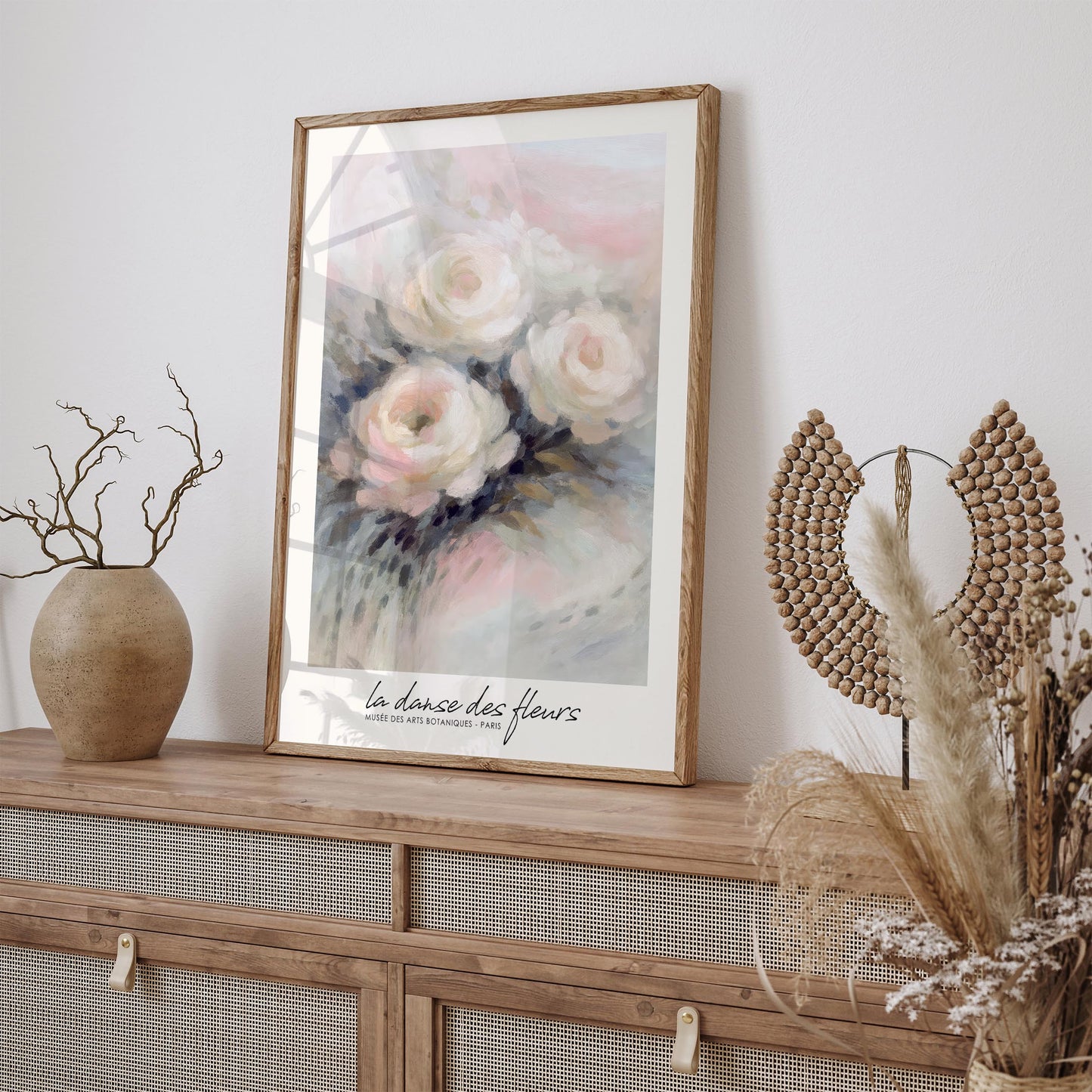 La Danse Des Fleurs Poster - Romantic Floral Home Decor