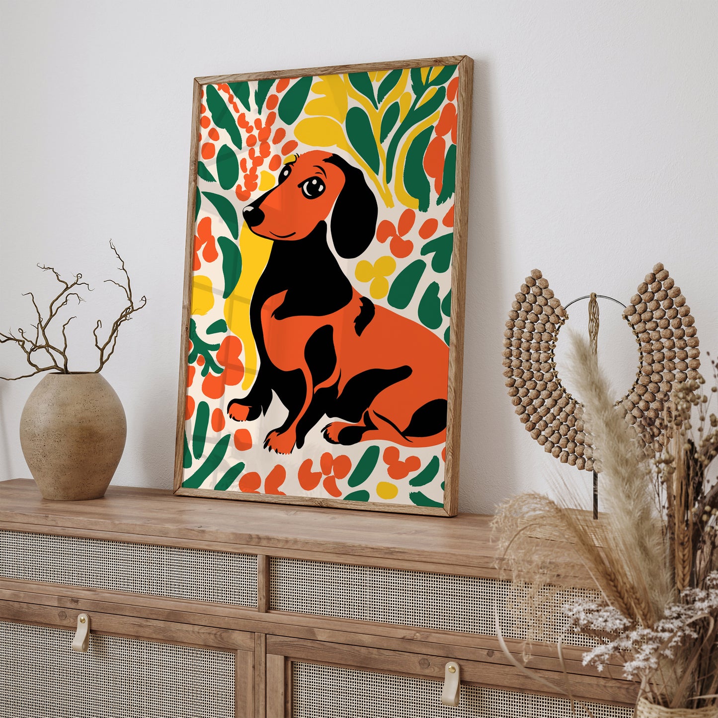 Autumn Dachshund Cute Dog Poster