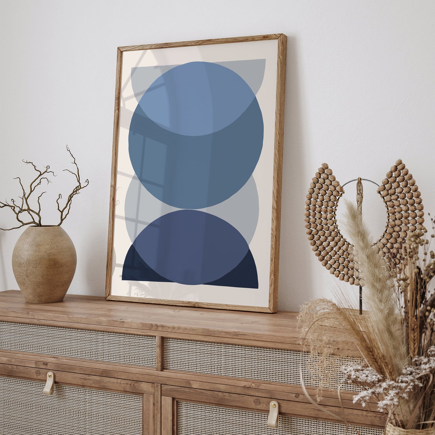 Modern Blue Tones Art Print