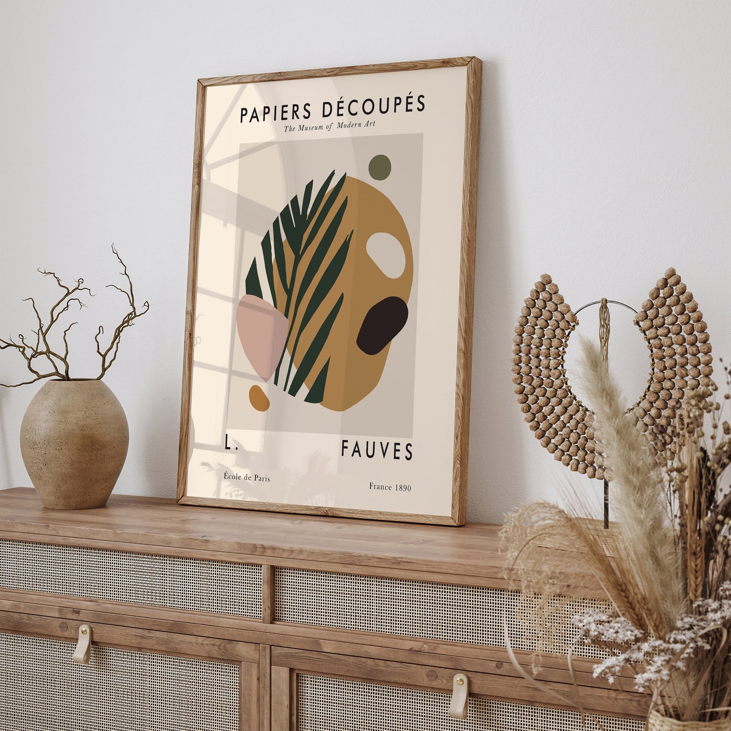 Papiers Decoupes Bohemian Art Print