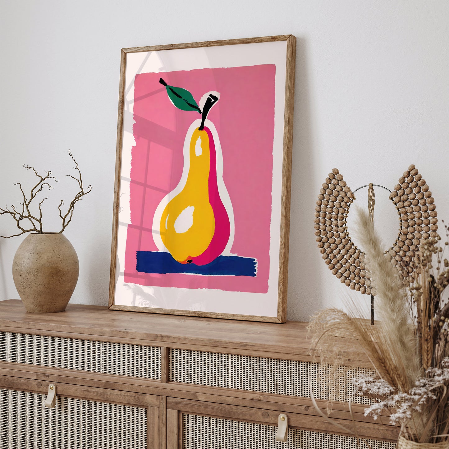 Cute Pear Illustration Poster