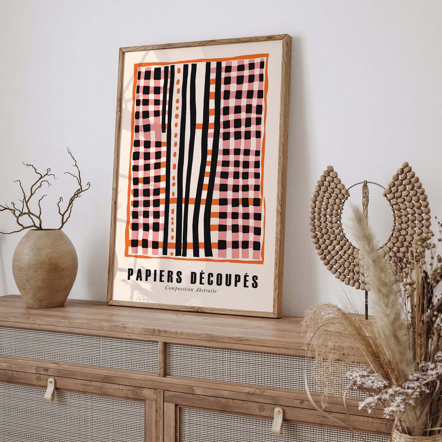 Paper Cut Outs Abstract Retro Wall Art