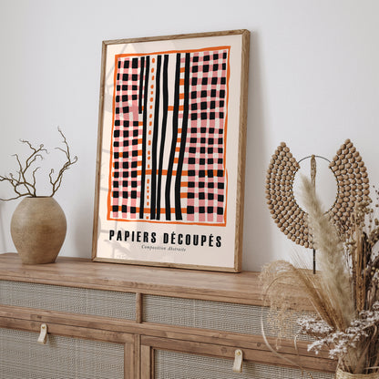 Paper Cut Outs Abstract Retro Wall Art