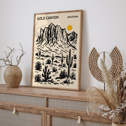 Gold Canyon Arizona Travel Poster