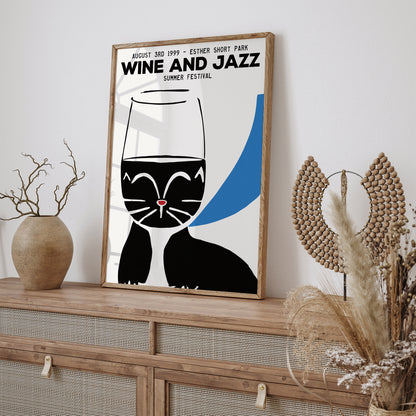 Wine and Jazz Summer Festival Poster