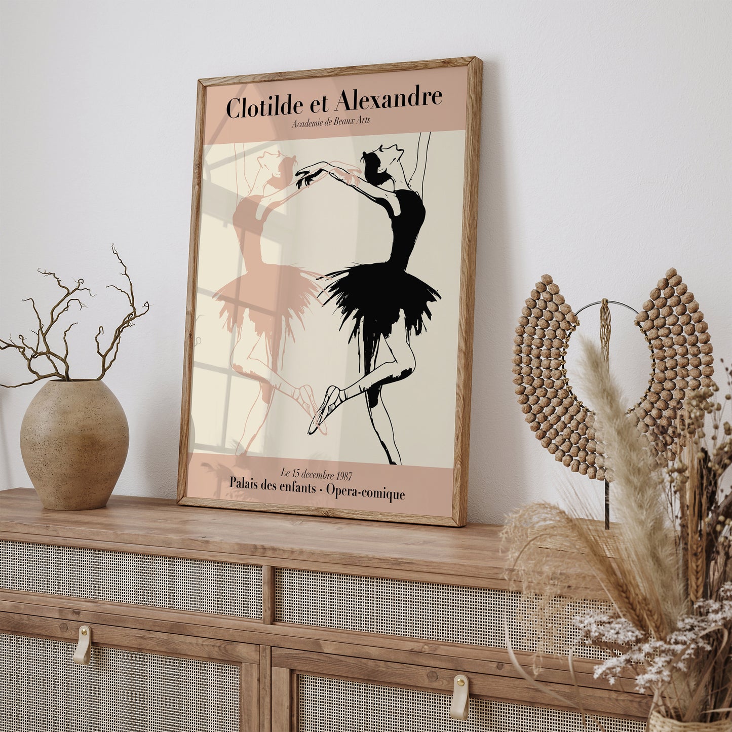 1987 French Ballet Poster Ballerina Wall Art