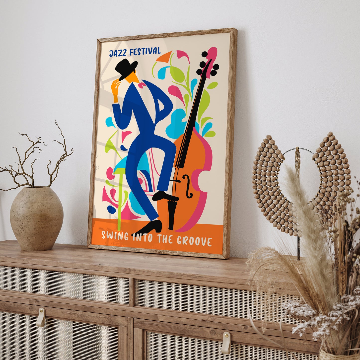 Jazz Festival Colorful Music Poster