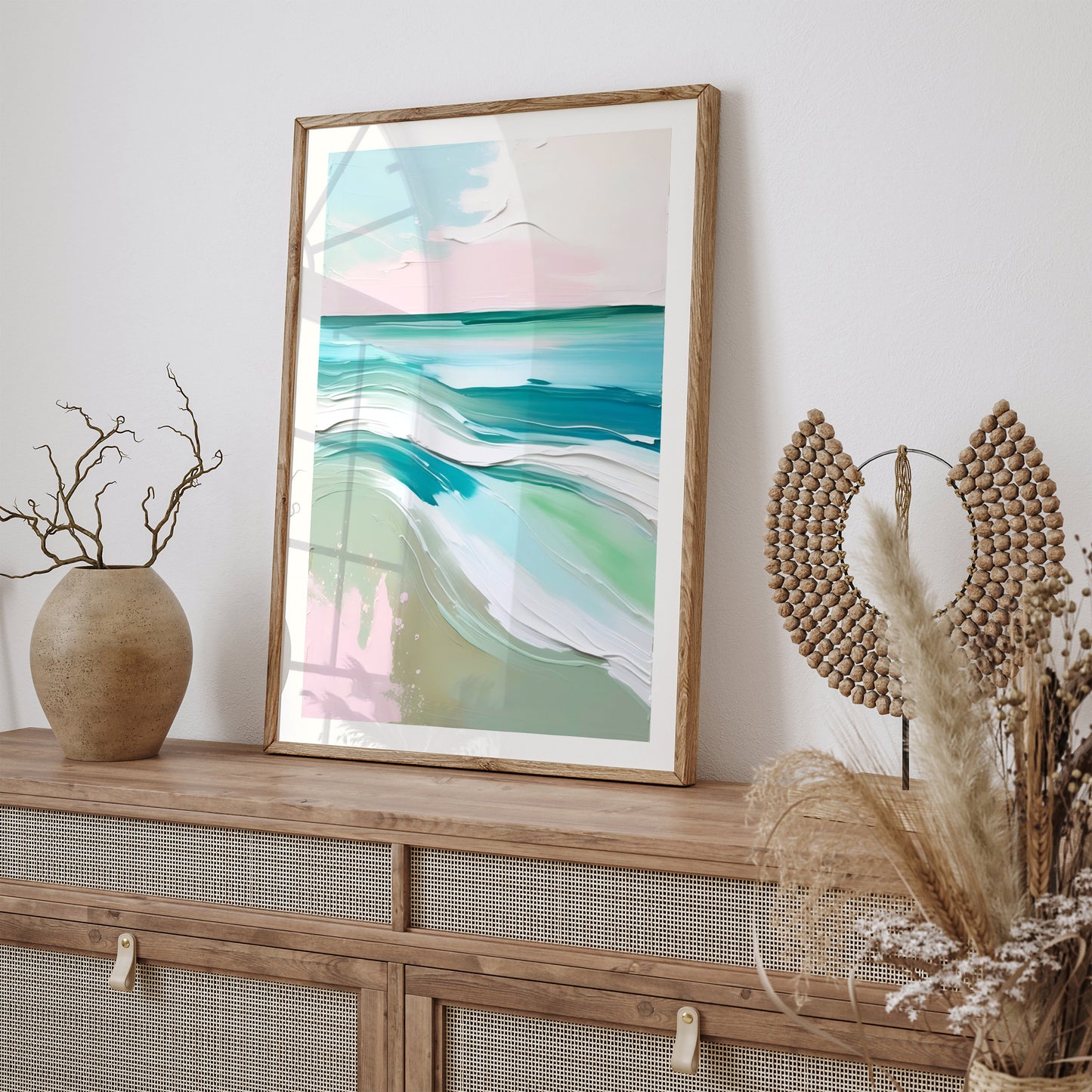 Ethereal Waves: Abstract Painting Print for Your Space