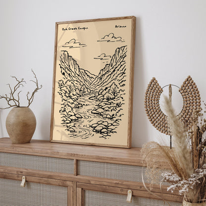 Oak Creek Canyon Arizona Poster