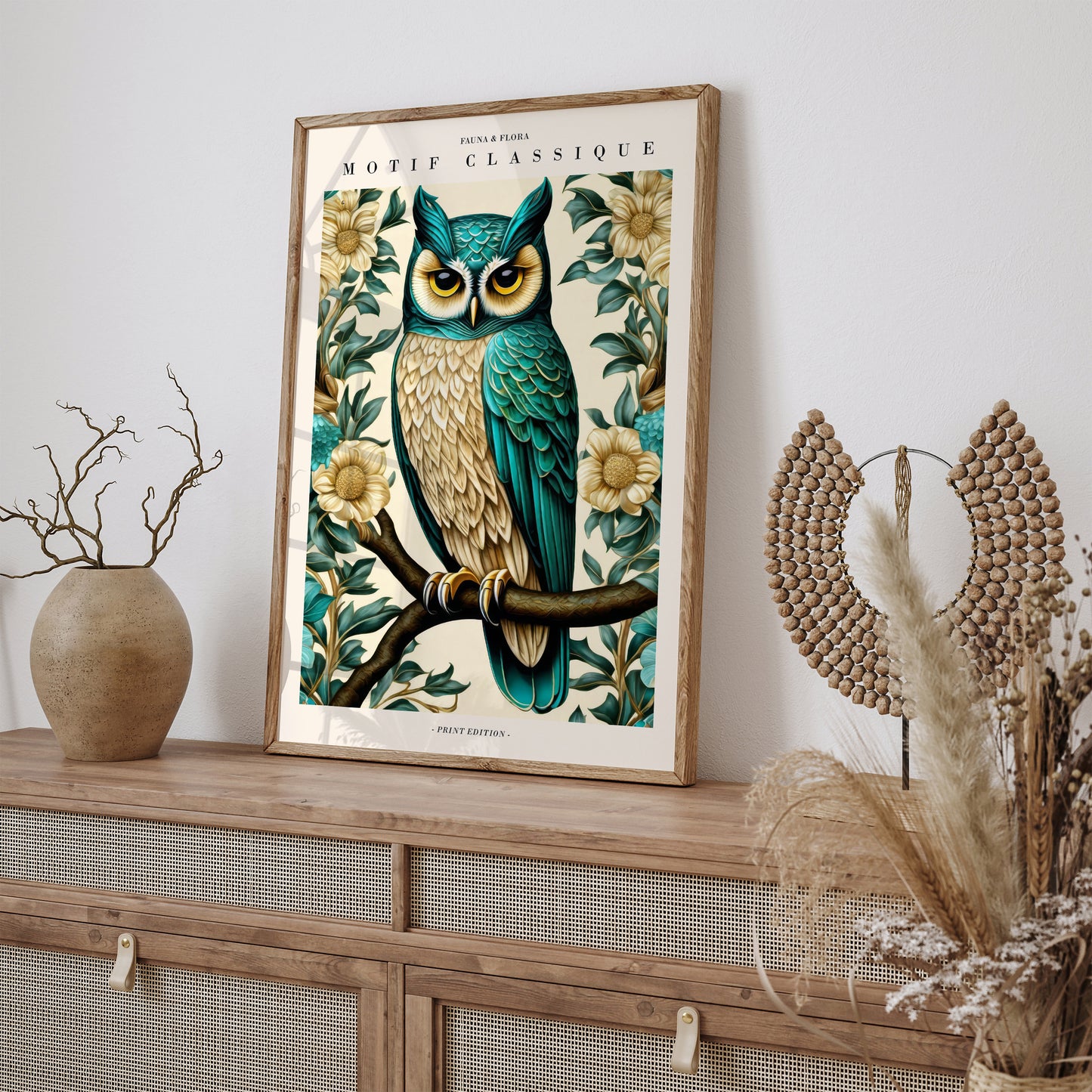 Artful Wall Décor in William Morris Style