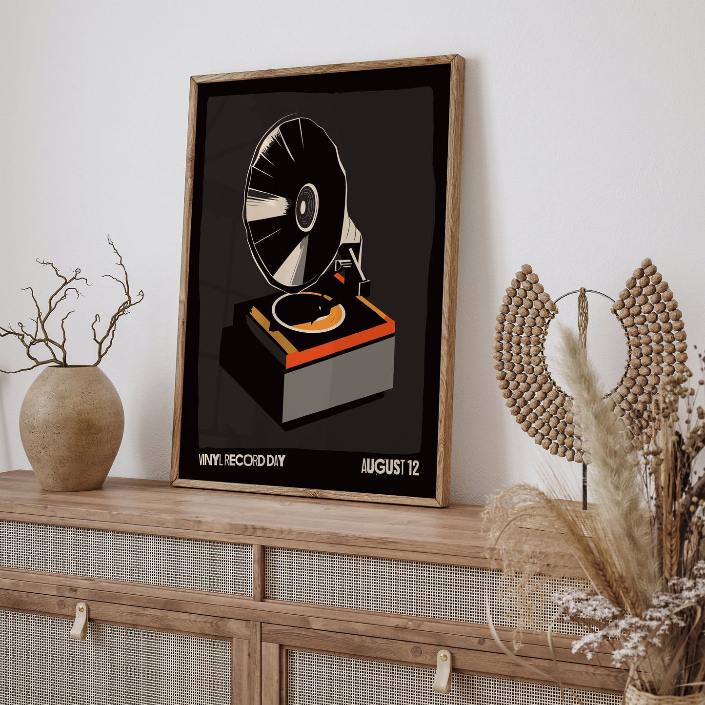 Vinyl Record Day - Gramophone Black Poster