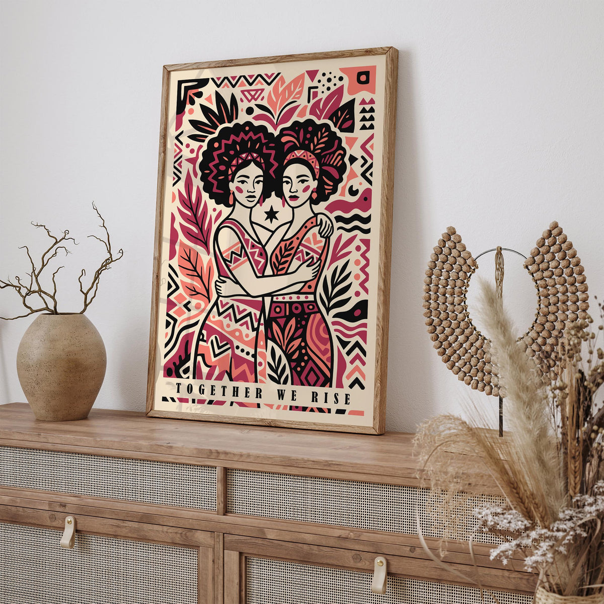 Together We Rise Sisterhood Poster